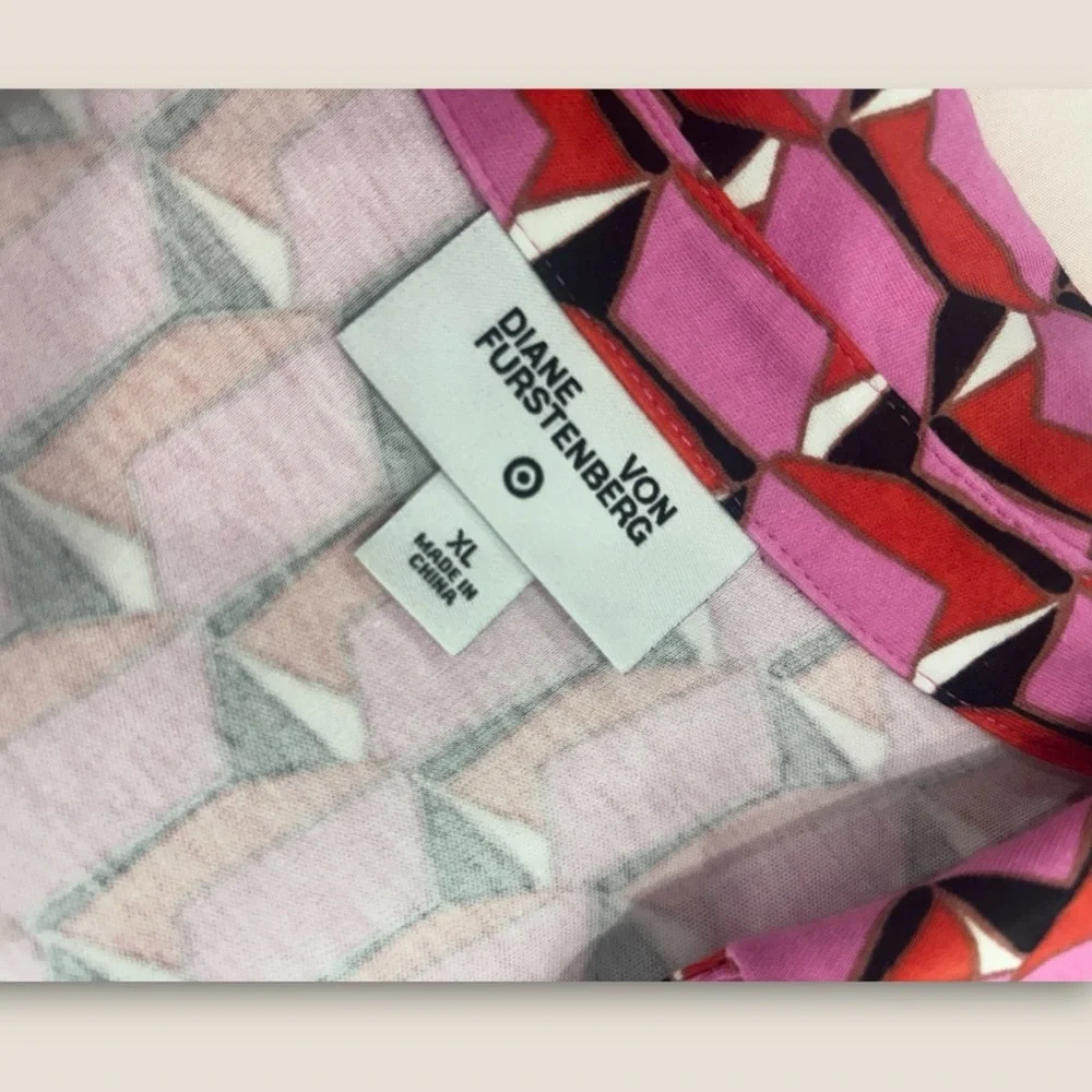 Diane Von Furstenberg Pink Patterned Jumpsuit - Picture 3 of 4